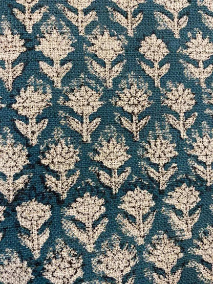 Motiffa Block Print Handloom Linen Fabric