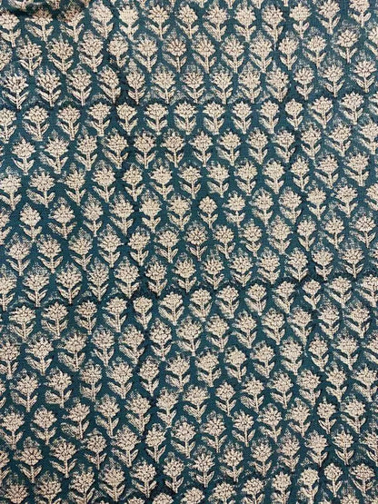 Motiffa Block Print Handloom Linen Fabric