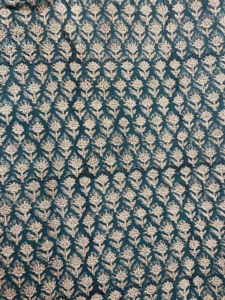 Motiffa Block Print Handloom Linen Fabric