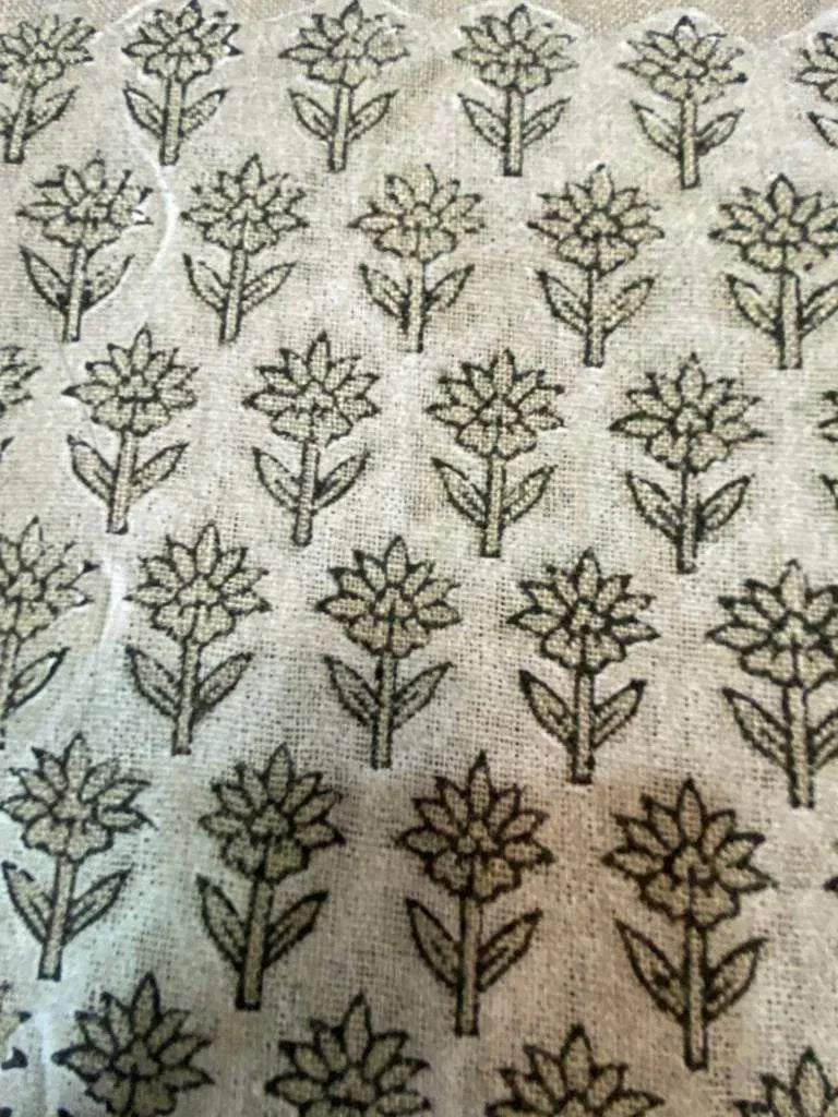 Motiffa Block Print Handloom Linen Fabric