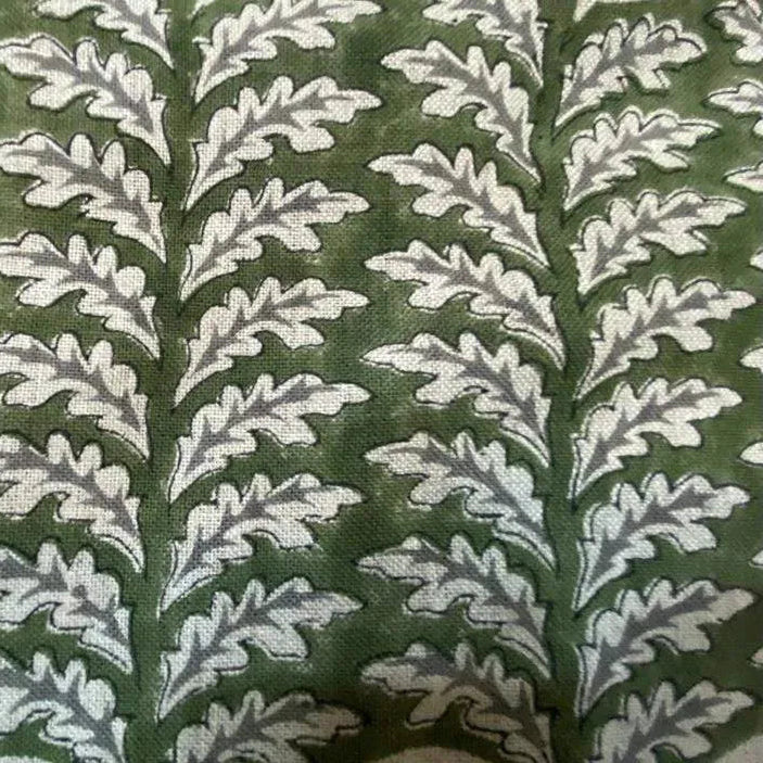Fiona Hand Block Print Linen Fabric