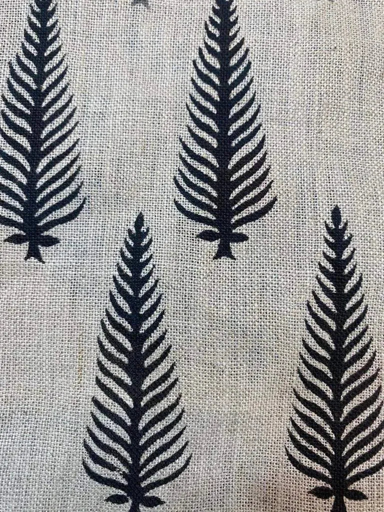 Conner Block Print Handloom Linen Fabric