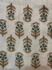 Linen fabric, Fabric by yard, Hand printed fabric, Block Print Fabric, Indian Fabric