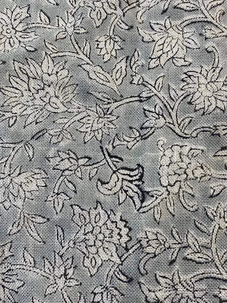 Solvyn Block Print Handloom Linen Fabric