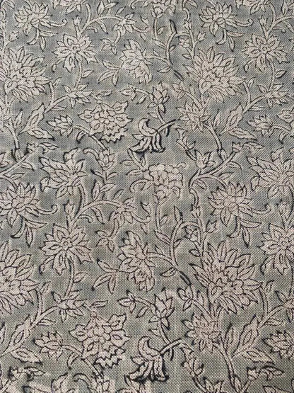 Linen fabric, Fabric by yard, Hand printed fabric, Block Print Fabric, Indian Fabric