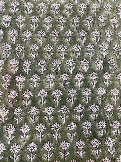 Motiffa Block Print Handloom Linen Fabric