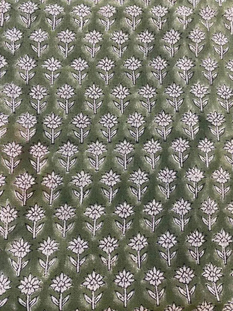 Motiffa Block Print Handloom Linen Fabric