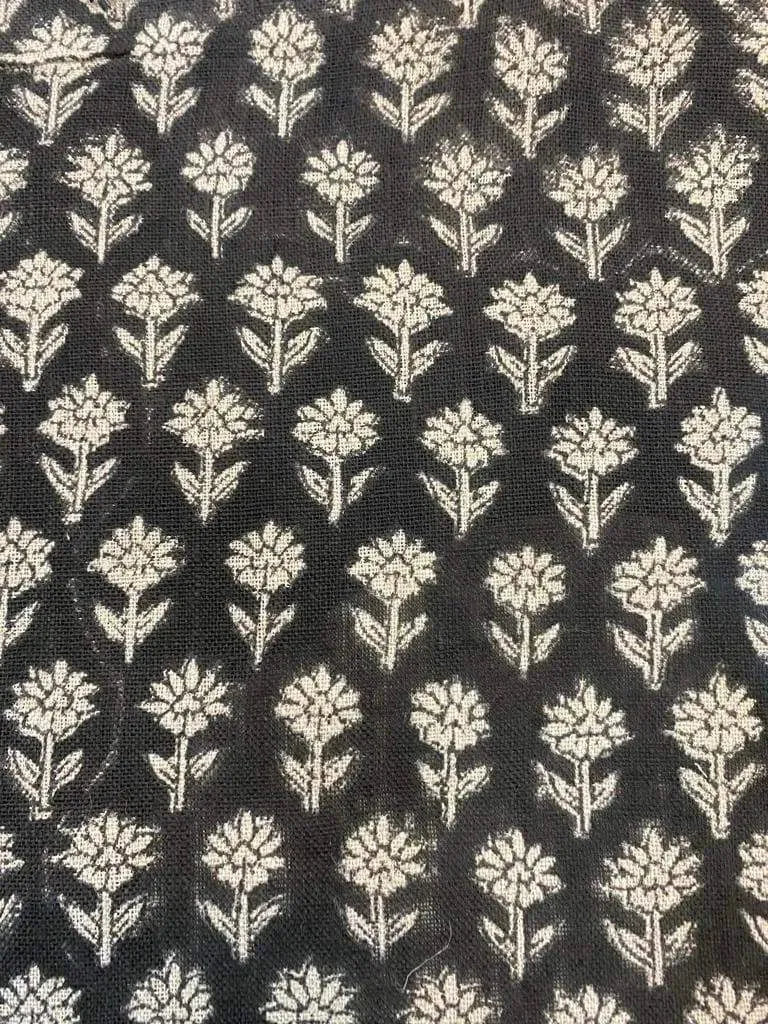 Motiffa Block Print Handloom Linen Fabric