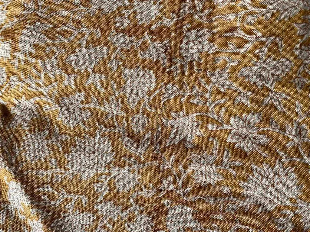 Calessa Block Print Handloom Linen Fabric