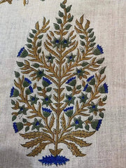 Linen fabric, Fabric by yard, Hand printed fabric, Block Print Fabric, Indian Fabric