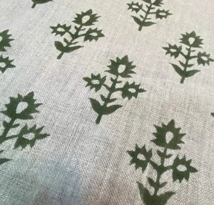 Marrowin Floral Hand Block Printe Fabric