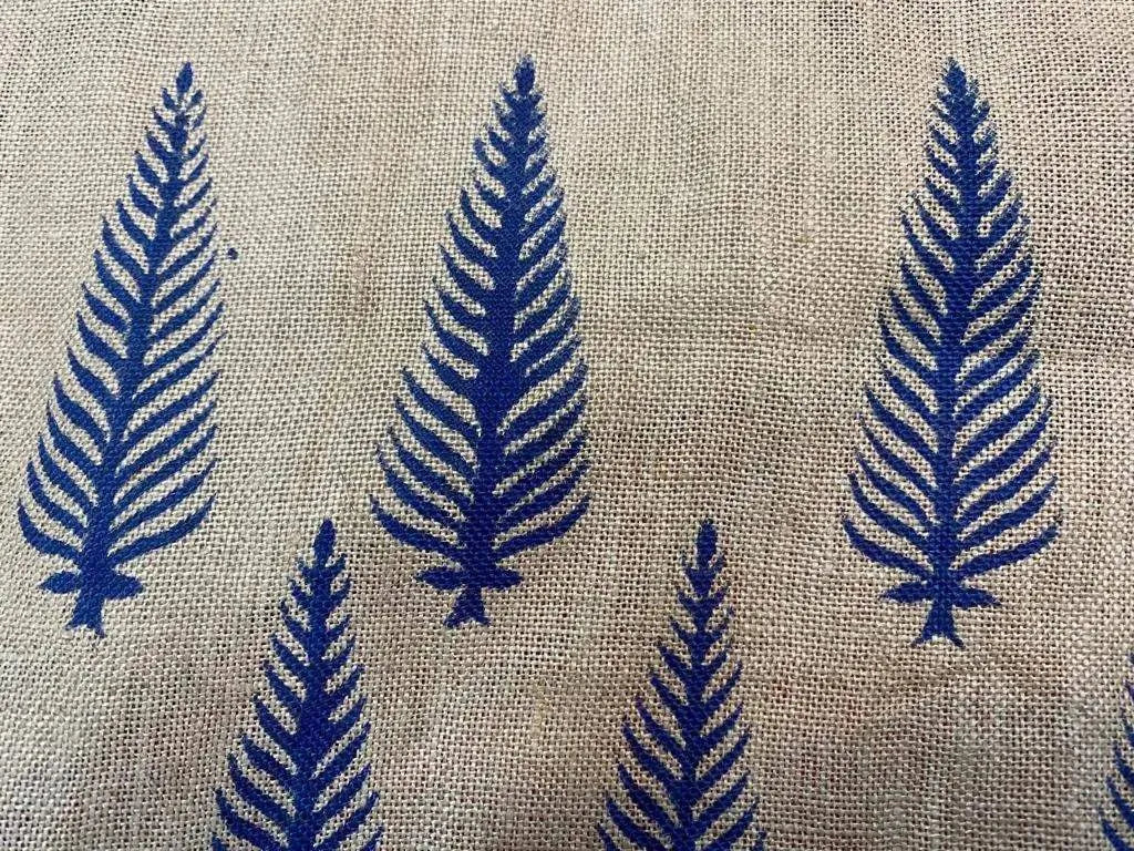 Conner Block Print Handloom Linen Fabric