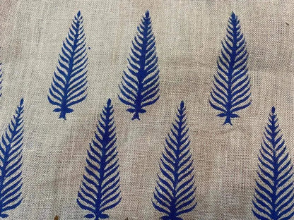 Conner Block Print Handloom Linen Fabric