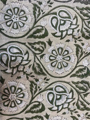 Heavy linen fabric designer Indian hand block print heavy fabric pillowcases thick linen upholstery block printing art table cover,Curtains - Rohiyaan