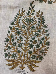 Linen fabric, Fabric by yard, Hand printed fabric, Block Print Fabric, Indian Fabric