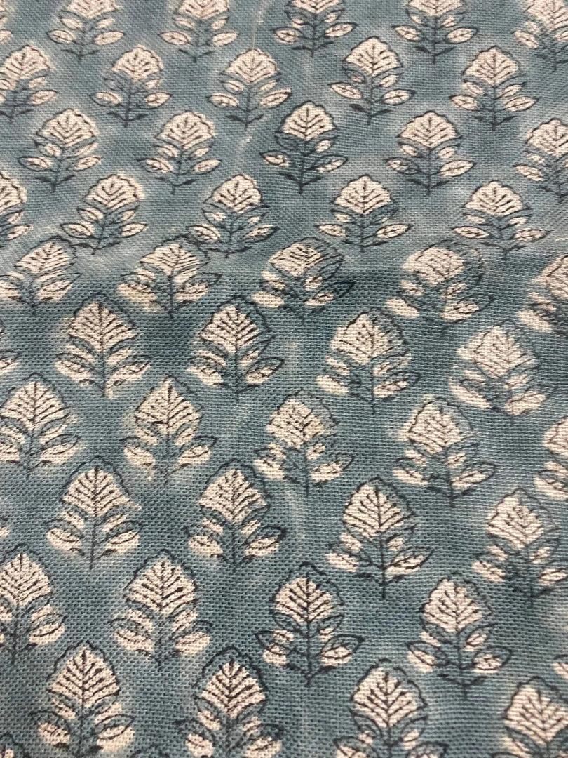 Noriel Block Print Handloom Linen Fabric