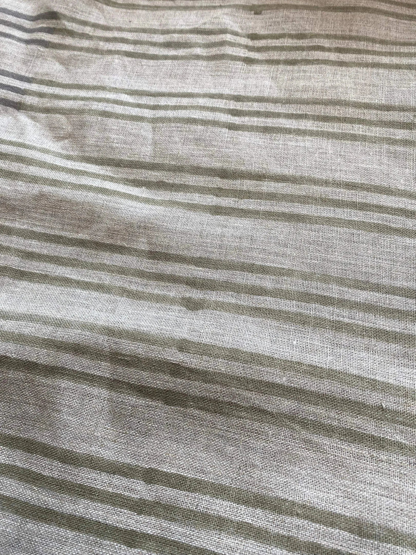 Sylentha Block Print Handloom Linen Fabric