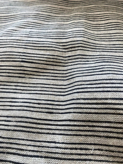 Quorra Block Print Handloom Linen Fabric