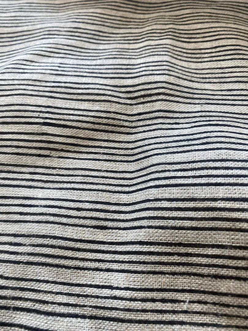 Quorra Block Print Handloom Linen Fabric