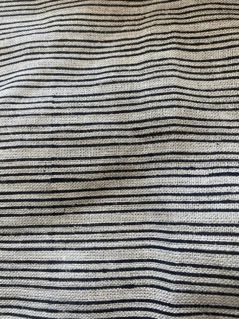Quorra Block Print Handloom Linen Fabric
