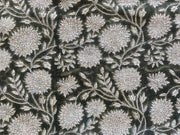 Linen fabric, Fabric by yard, Hand printed fabric, Block Print Fabric, Indian Fabric