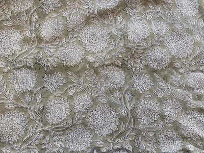 Linen fabric, Fabric by yard, Hand printed fabric, Block Print Fabric, Indian Fabric