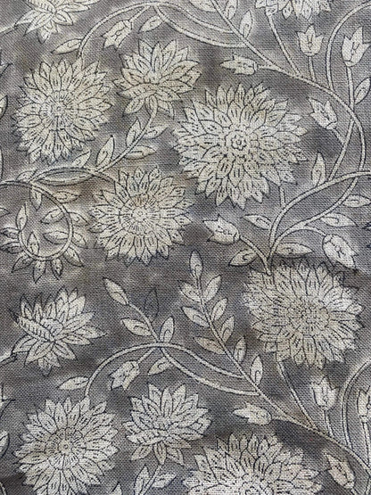 Anneti Indian Hand Block Print Linen Fabric