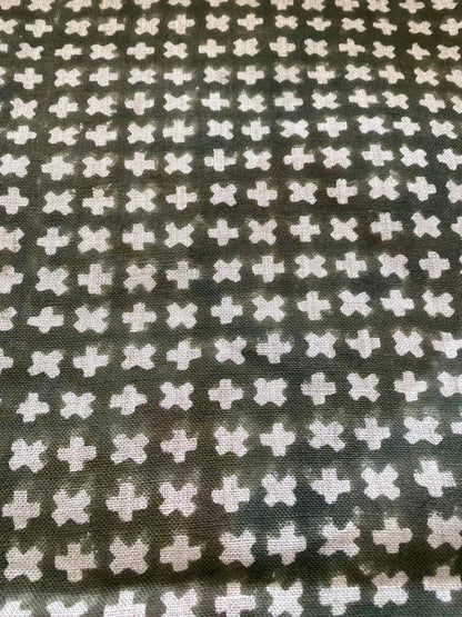Jorell Block Print Handloom Linen Fabric