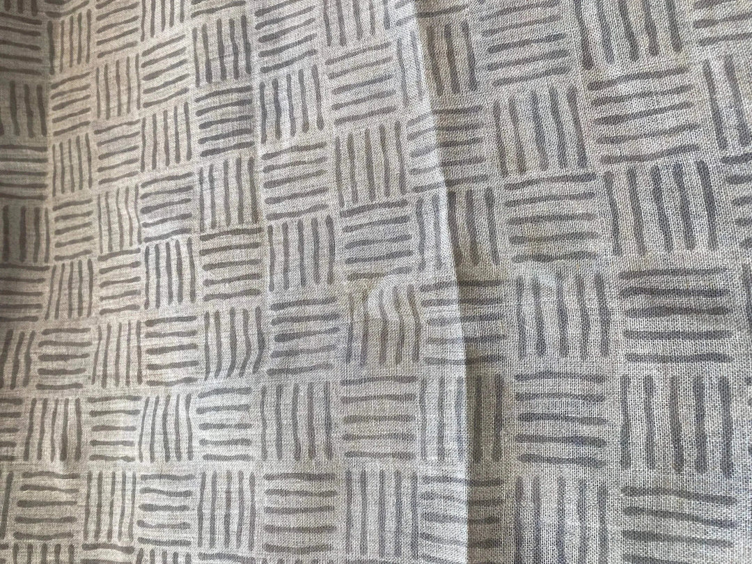 Eva Hand Block Print Linen Fabric