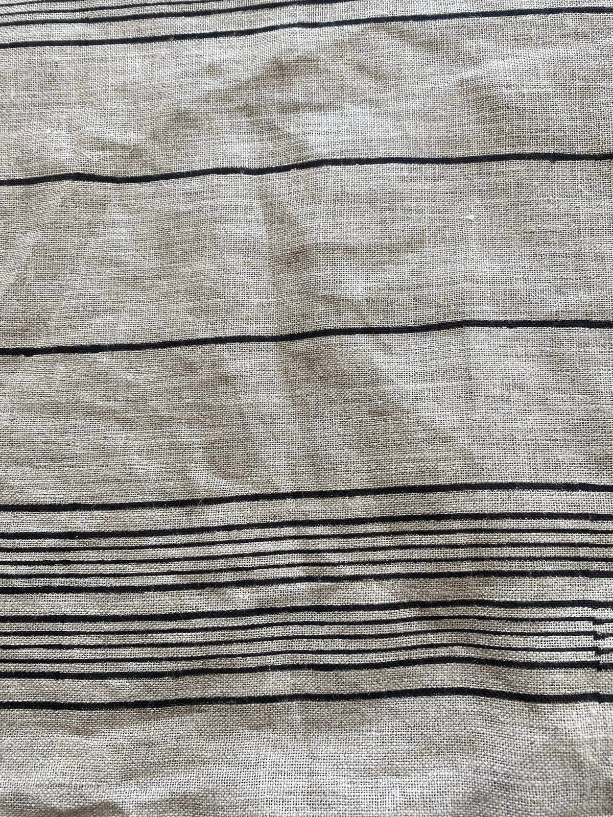 Crimzie Block Print Handloom Linen Fabric