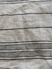 Crimzie Block Print Handloom Linen Fabric