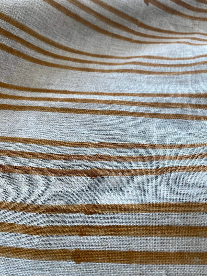 Cindrel Block Print Handloom Linen Fabric