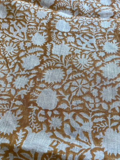 Nimbin Block Print Handloom Linen Fabric