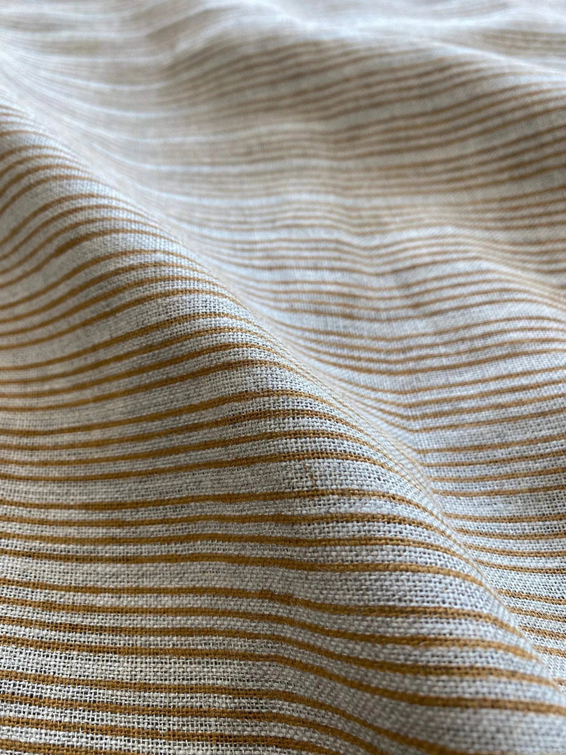 Quorra Block Print Handloom Linen Fabric