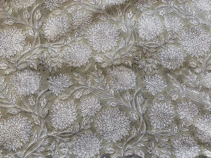 Melaya Block Print Handloom Linen Fabric