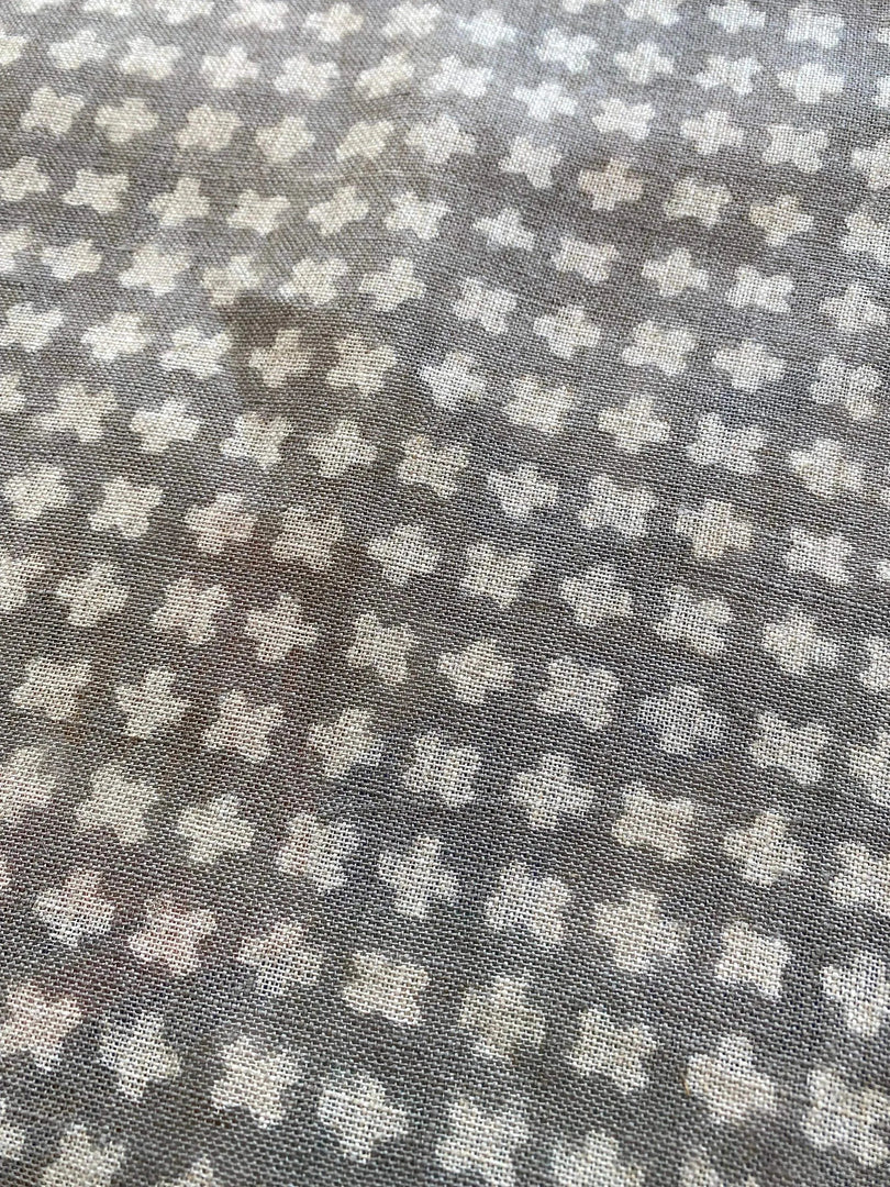 Enoki Hand Block Print Linen Fabric