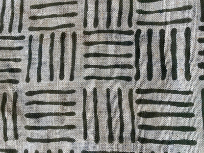 Eva Hand Block Print Linen Fabric