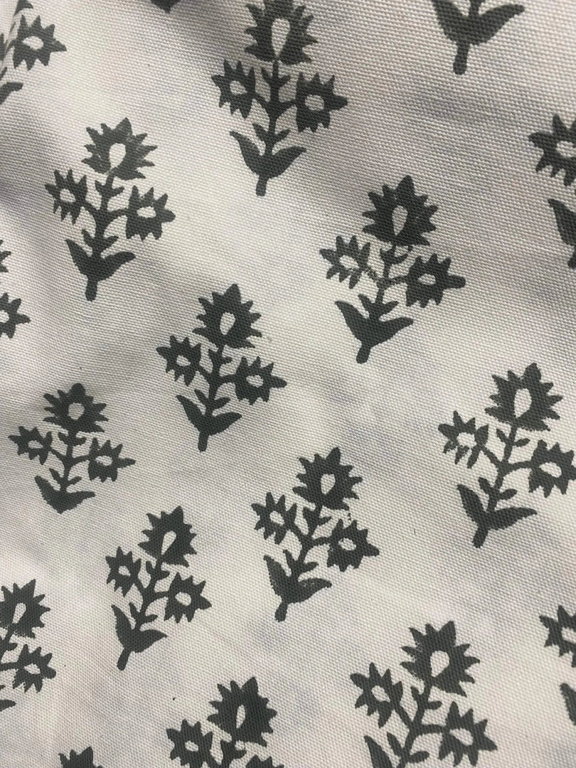Kalvyn Block Print Handloom Linen Fabric