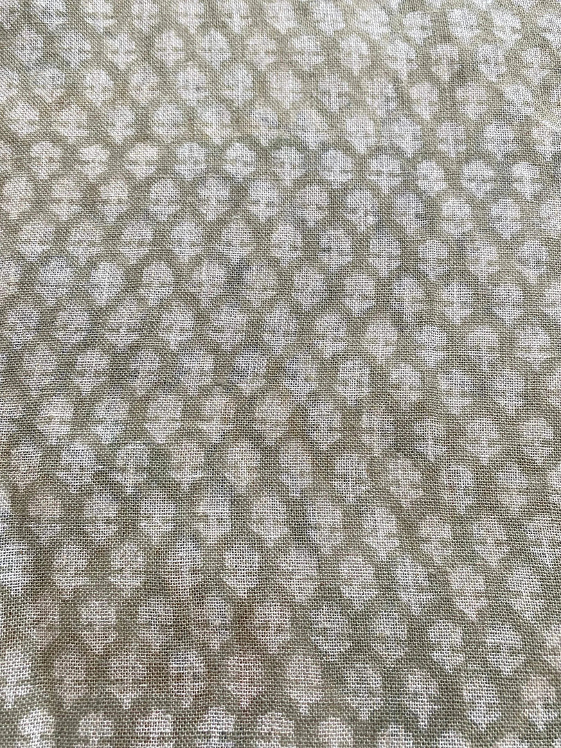 Gravina Block Print Handloom Linen Fabric