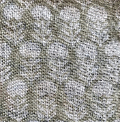 Linen fabric, Fabric by yard, Hand printed fabric, Block Print Fabric, Indian Fabric