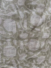 Botanix Block Print Handloom Linen Fabric