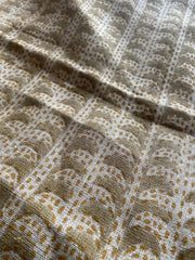 Cordel Block Print Handloom Linen Fabric