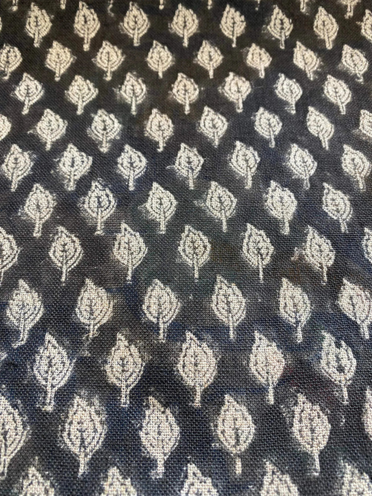 Rolly Block Printed Linen Fabric
