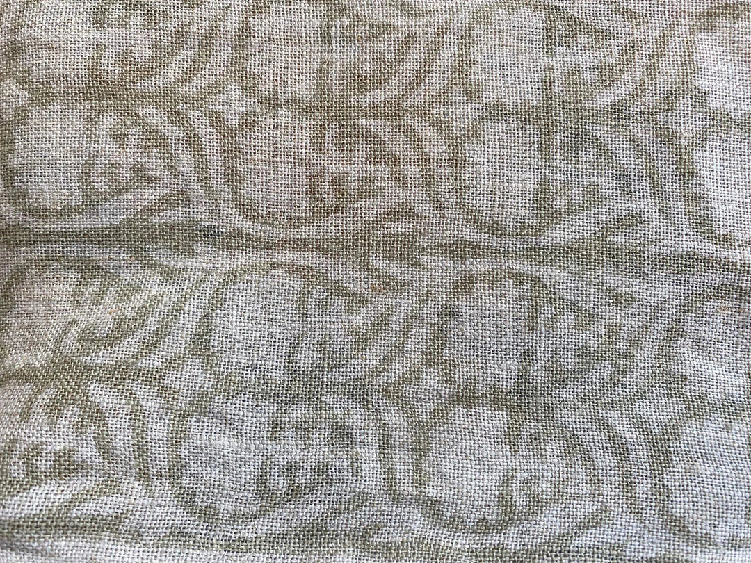 Texora Block Print Handloom Linen Fabric