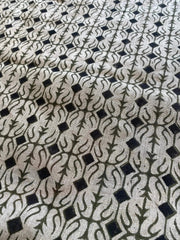 Arlana Block Print Handloom Linen Fabric
