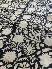 Kriselle Block Print Handloom Linen Fabric