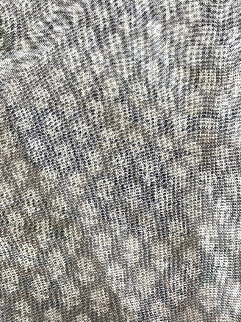 Gravina Block Print Handloom Linen Fabric