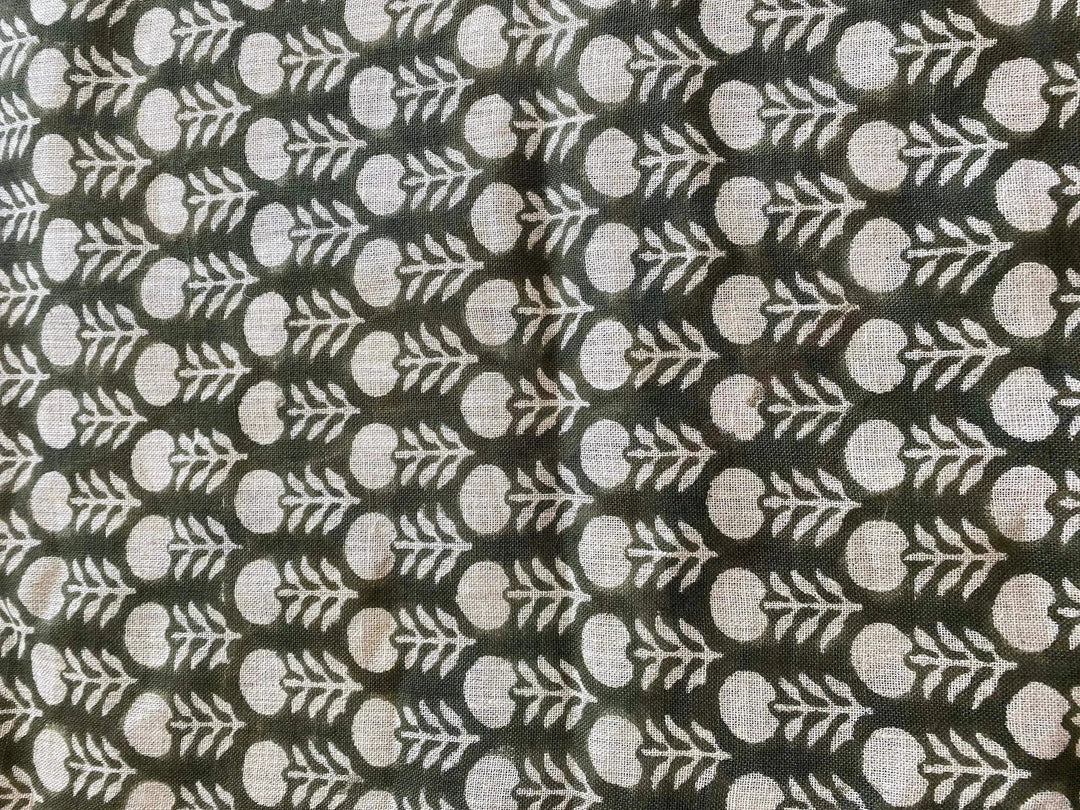 Rosinny Block Print Handloom Linen Fabric