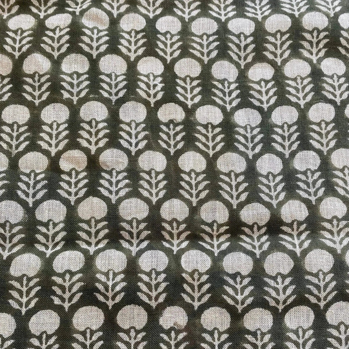 Thalor Block Print Handmade Linen Fabric