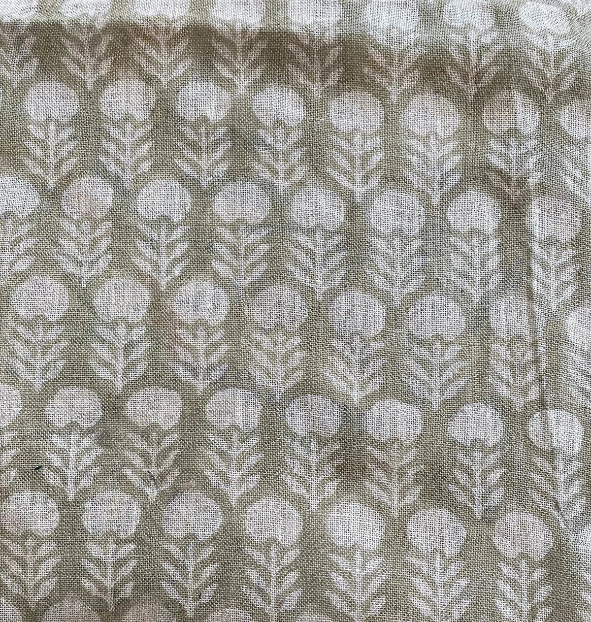 Thalor Block Print Handmade Linen Fabric